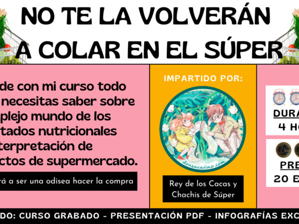 Mi curso: Que no te tomen el pelo en el supermercado