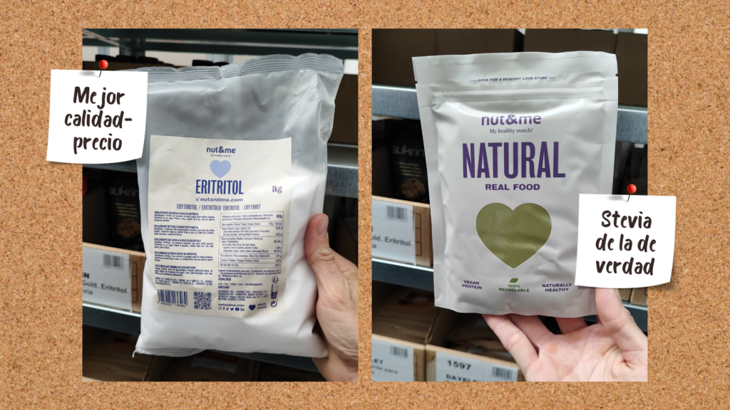 Eritritol y Stevia