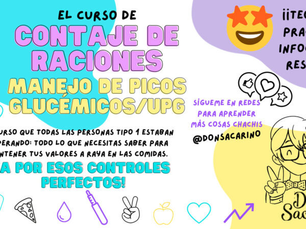 EL CURSO DEFINITIVO DE CONTAJE DE RACIONES/PICOS GLUCÉMICOS/UGP
